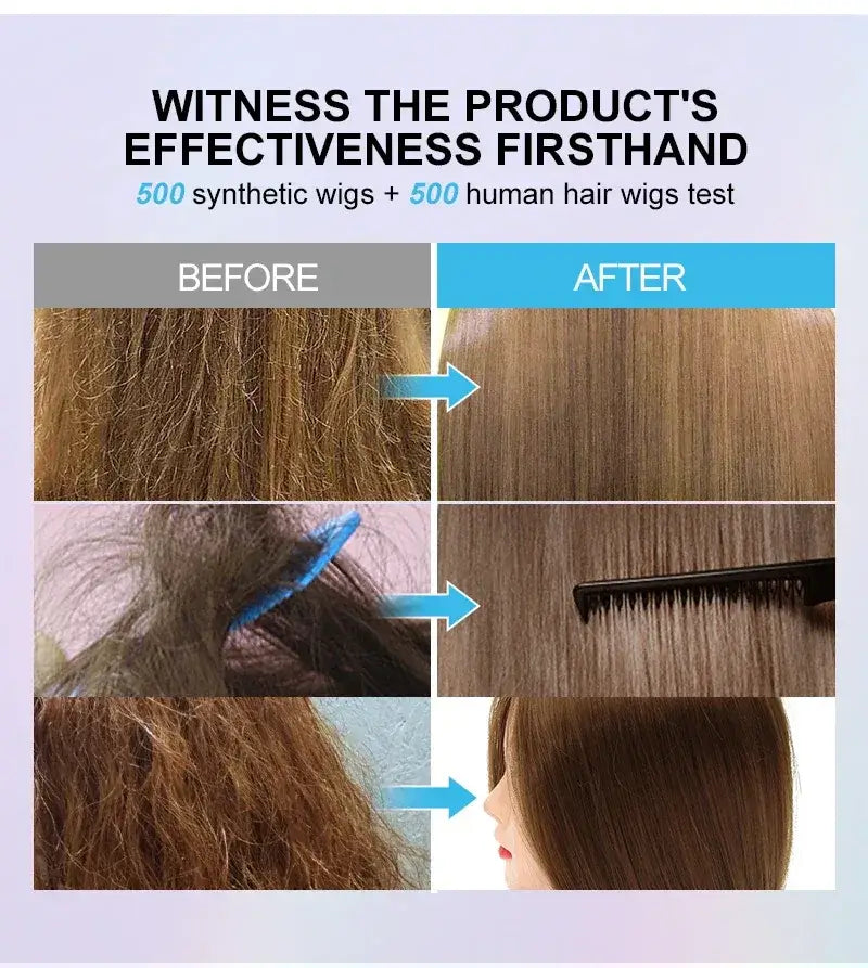 PURC 2-IN-1 Professional Sulfate-Free Wig Shampoo for Synthetic & Human Hair - Moisturizing Cleanser with Long-Lasting Fragrance Sdef05fabddfa4c79b88a04295246ca19t