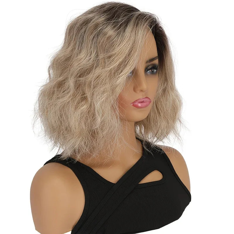 Women's Synthetic Wigs - Heat-Resistant Deep Root Natural Brown Gradient Hair Accessories for Daily Dressing Se5a8b09cb87d4bcd80875bb8102f4107d