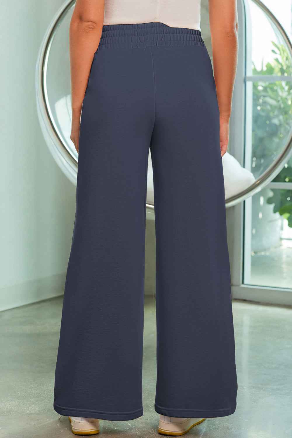 Drawstring Wide Leg Pants with Pockets - Nico`s Store