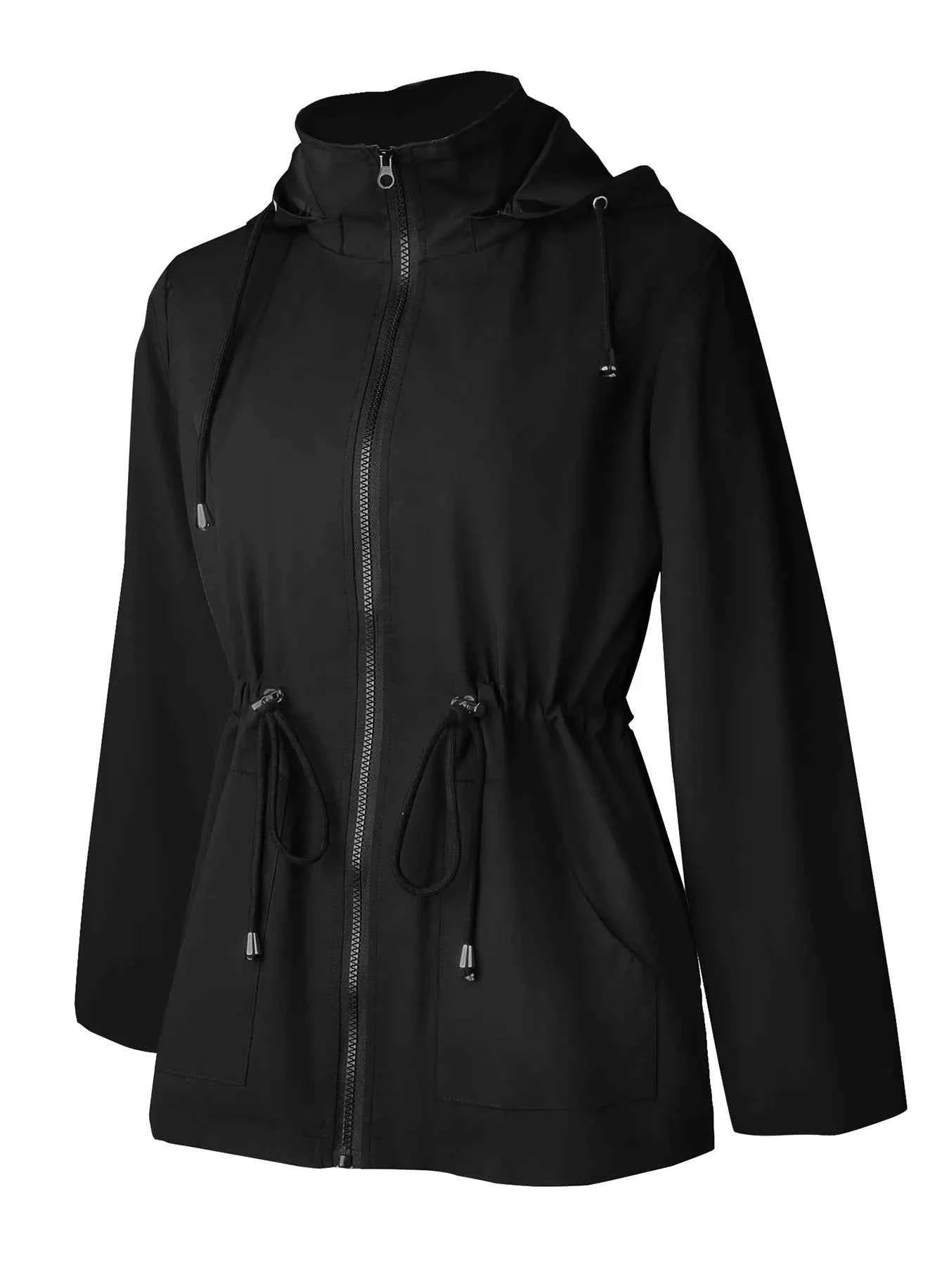 Zip Up Waterproof Hooded Jacket for Ultimate Protection and Style
