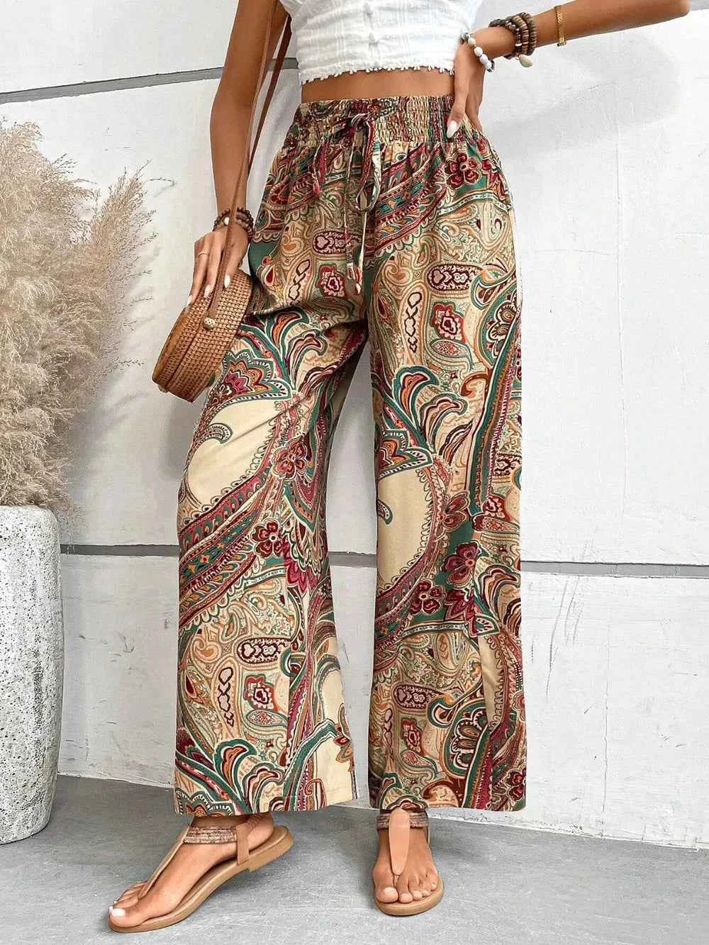 Best Wide Leg Printed Pants for Effortless Style - Nico`s Store