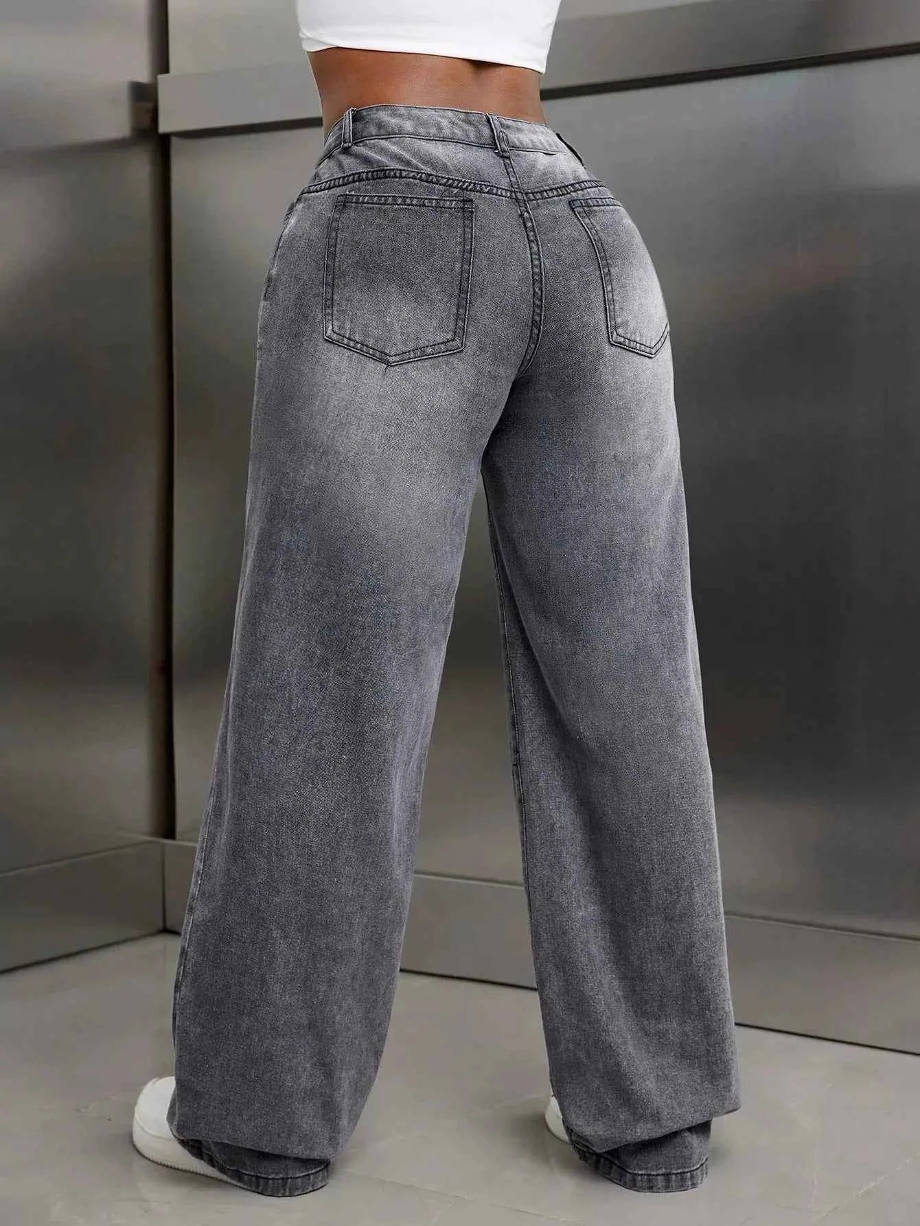 High Waist Wide Leg Jeans