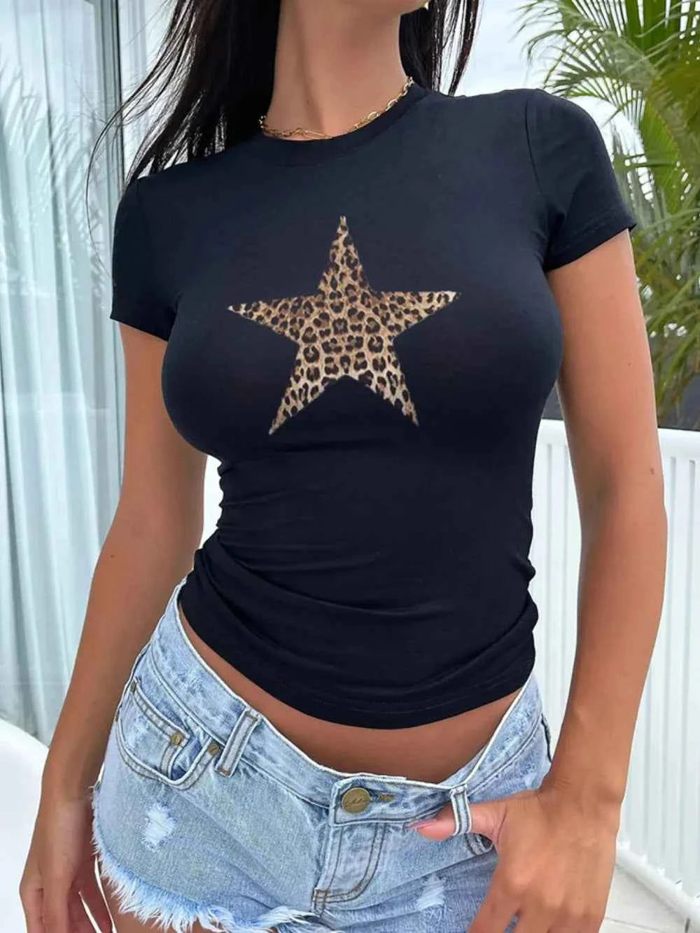 Devine Star T-Shirt - Round Neck Short Sleeve - Nico`s Store
