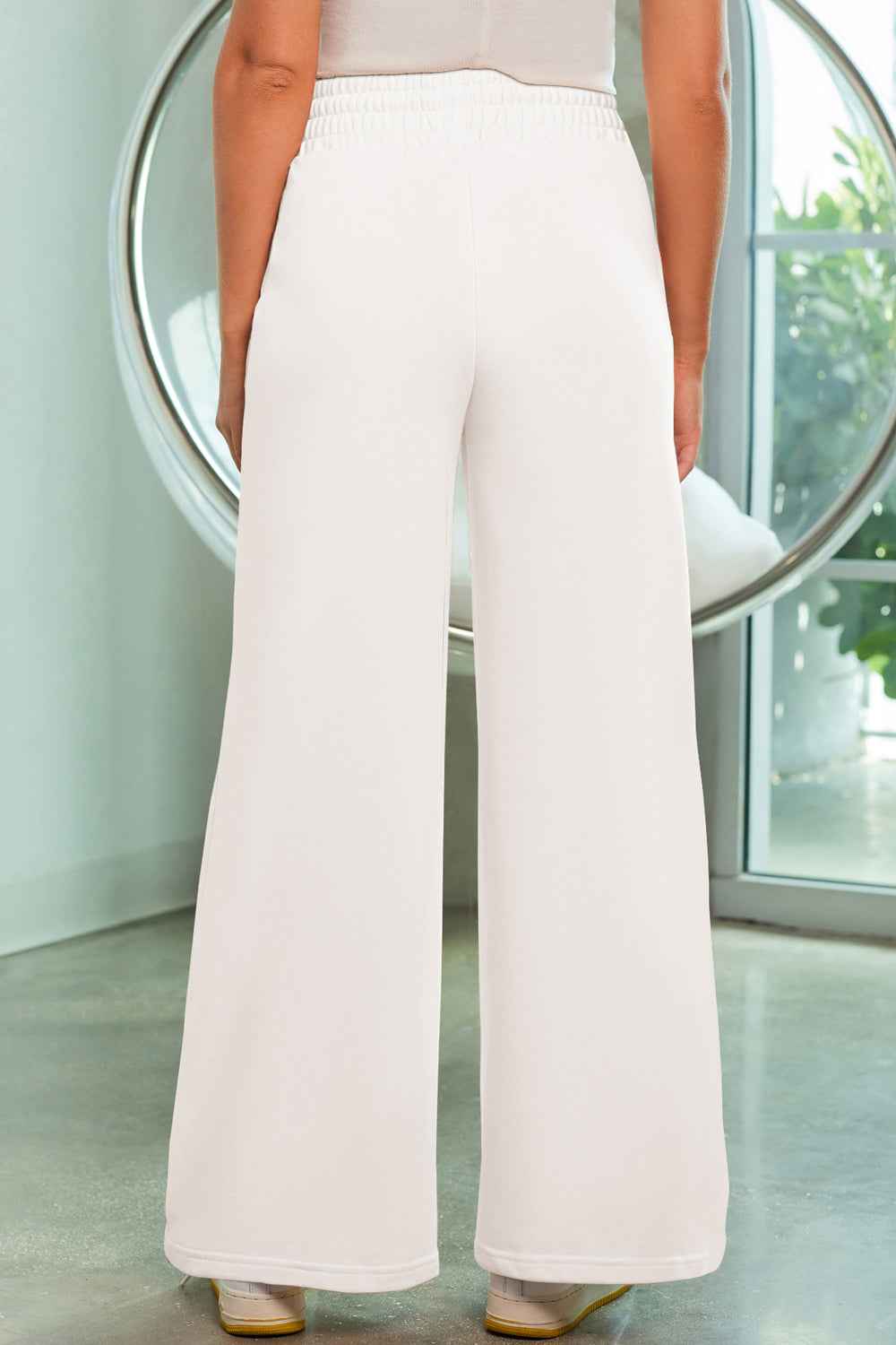 Drawstring Wide Leg Pants with Pockets - Nico`s Store