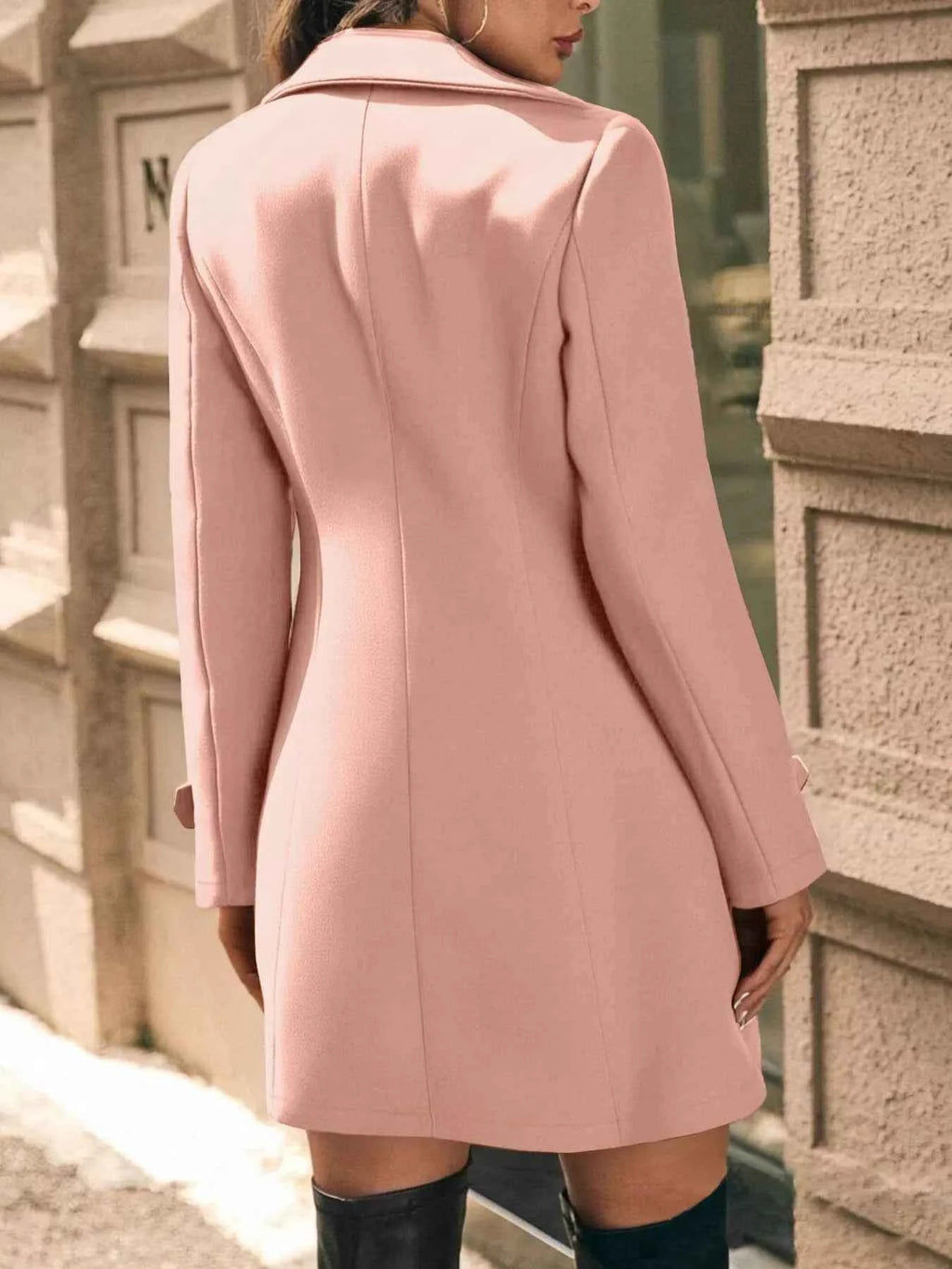 Double-Breasted Overcoat - Stylish Wool Blend Winter Outerwear - Nico`s Store