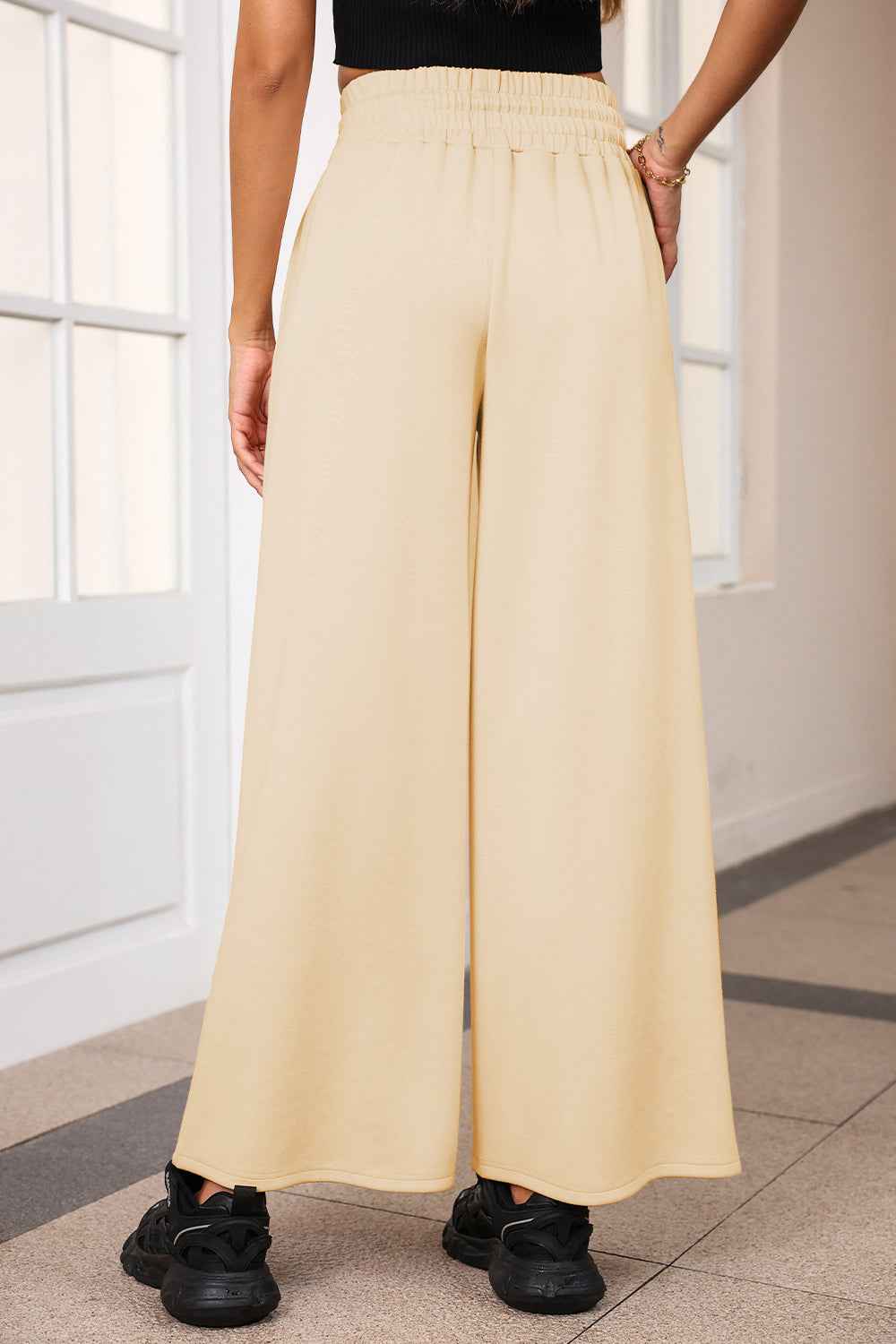 Drawstring Wide Leg Pants with Pockets - Nico`s Store