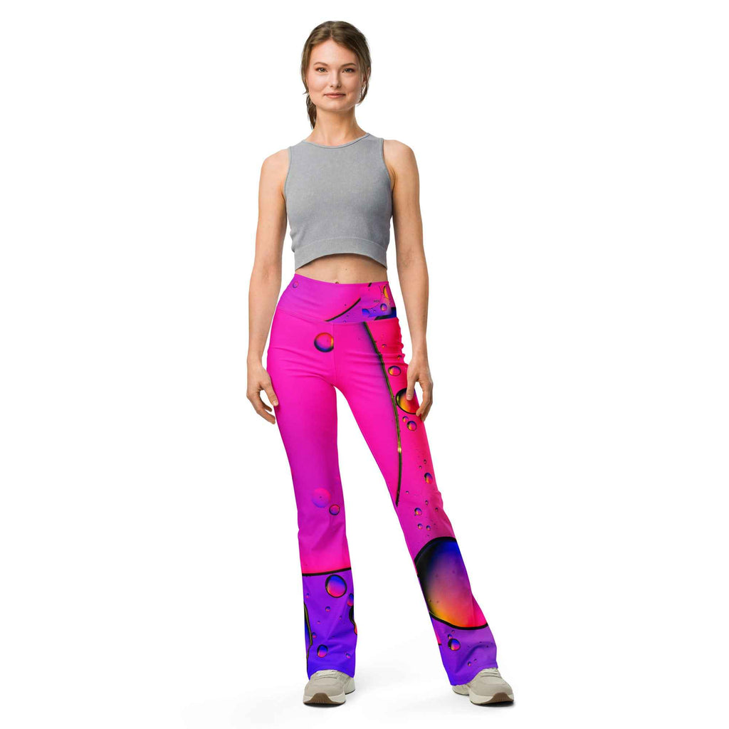Flare leggings abstract dream unique design - Nico`s Store