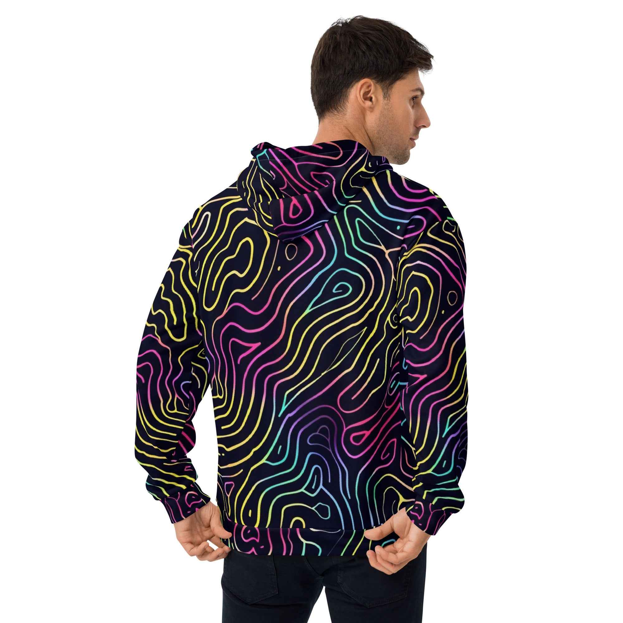 Unisex Optic Illusion Hoodie for Stylish Comfort - Nico`s Store