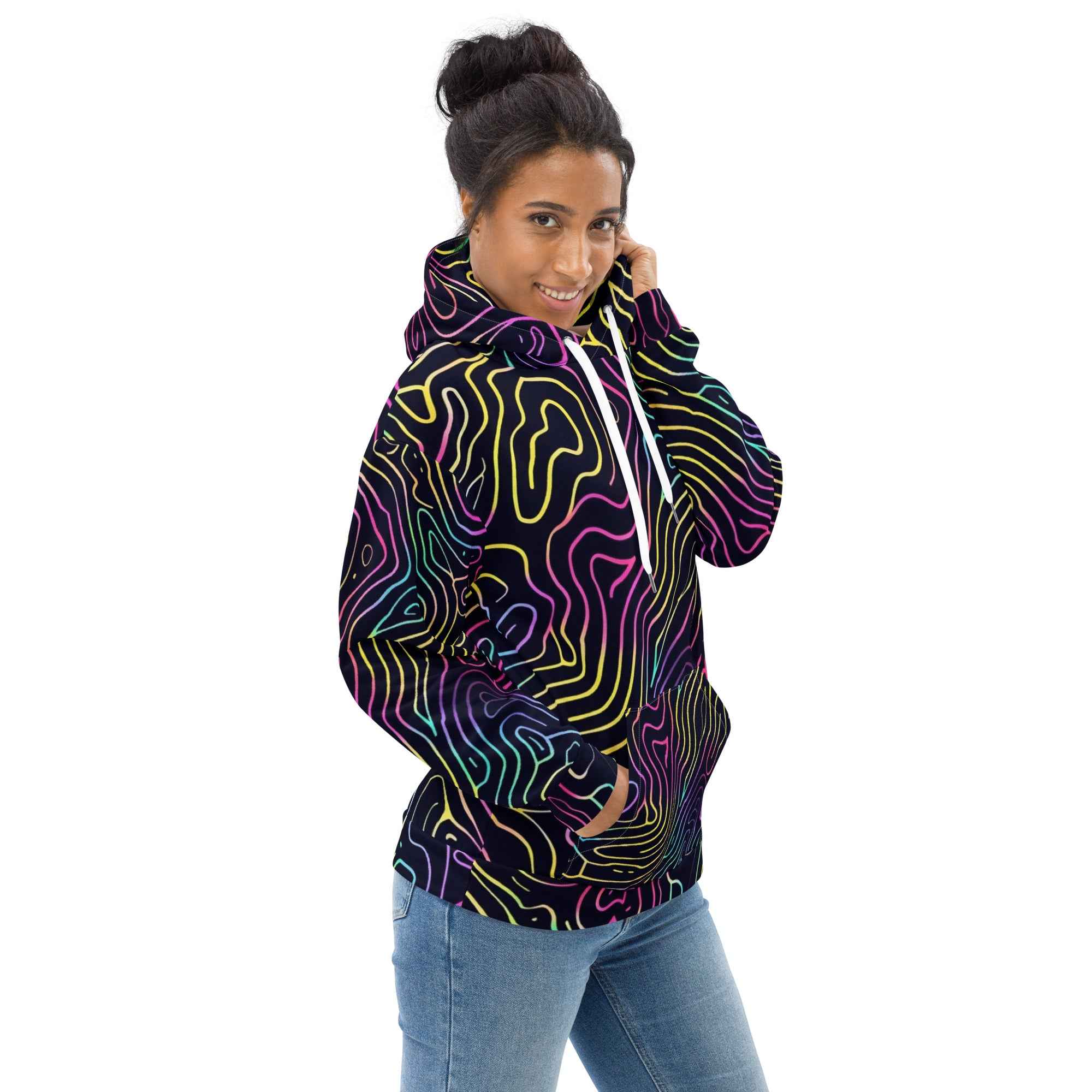 Unisex Optic Illusion Hoodie for Stylish Comfort - Nico`s Store