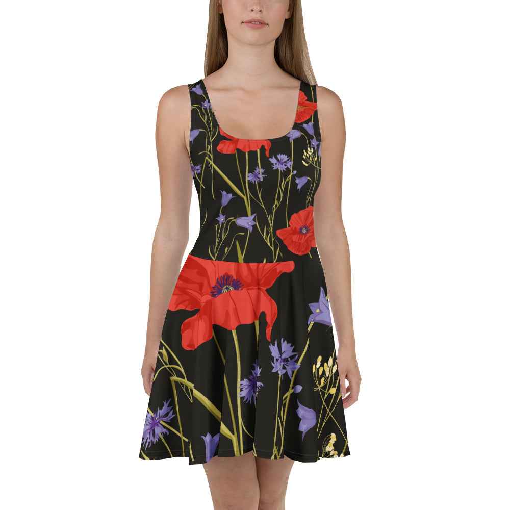 Skater Dress Floral Print - Embrace Style with Flower Story - Nico`s Store