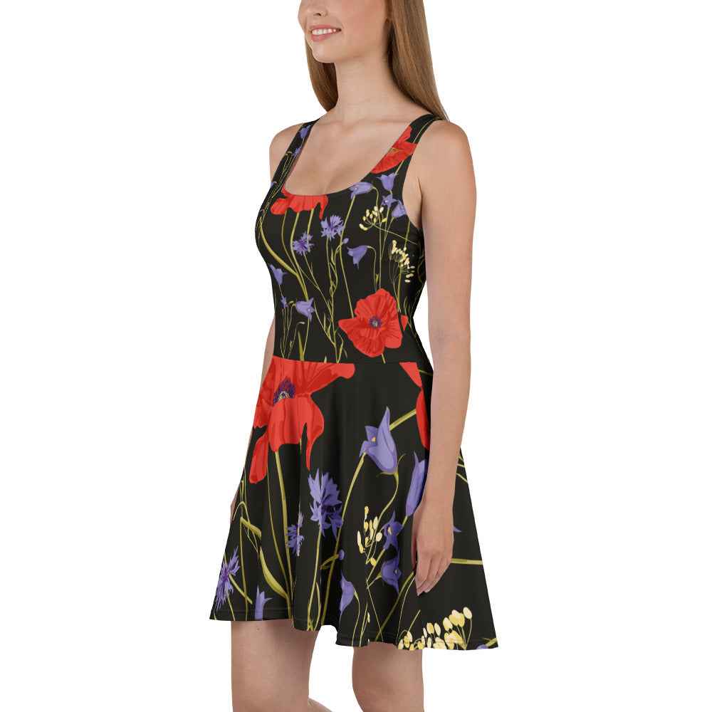 Skater Dress Floral Print - Embrace Style with Flower Story - Nico`s Store