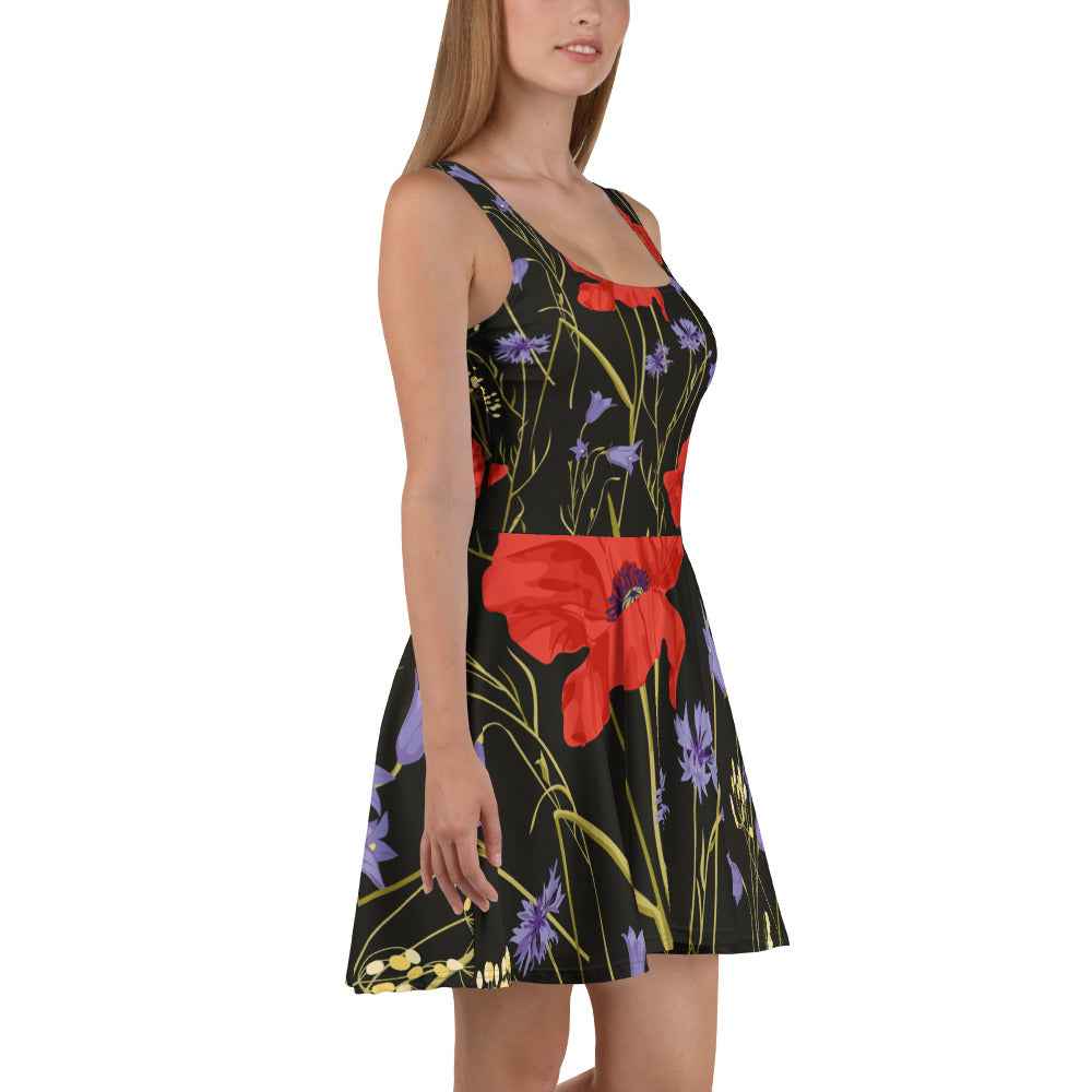 Skater Dress Floral Print - Embrace Style with Flower Story - Nico`s Store