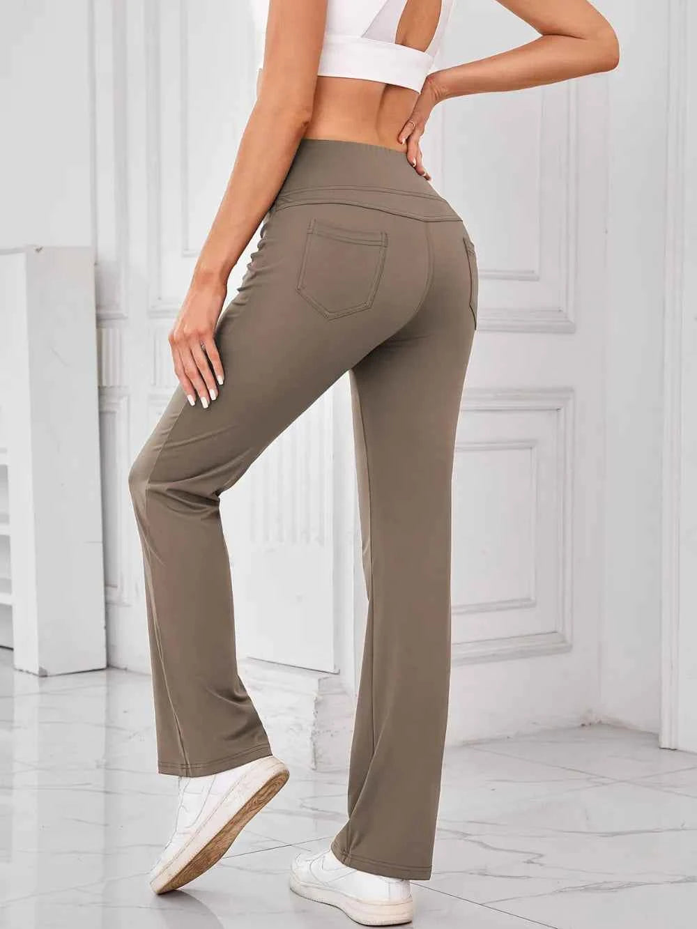 Lovelet High Waist Active Pants with Pockets - Nico`s Store