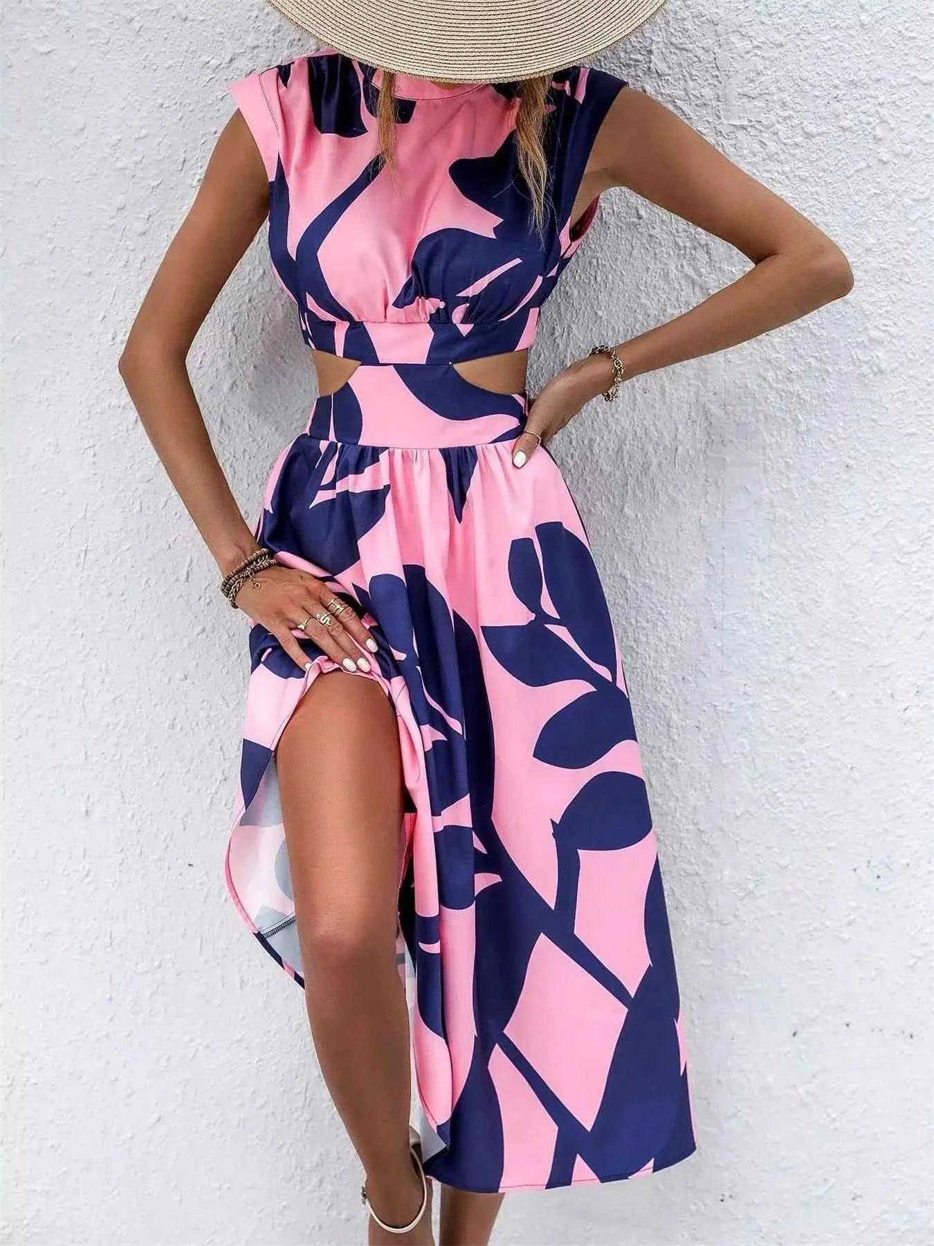 Cutout Sleeveless Dress for Effortless Style and Elegance
