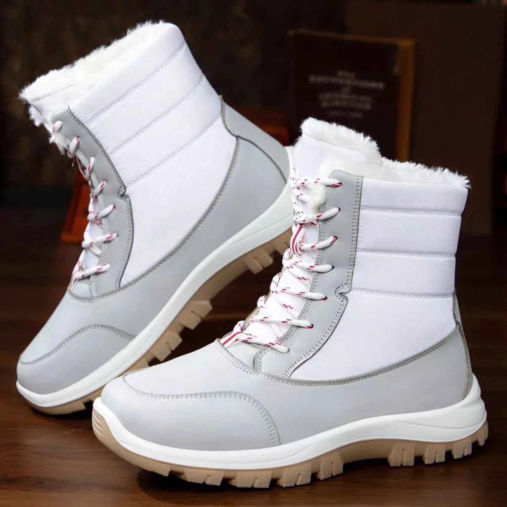 Winter Waterproof Snow Boots with Warm Fur Lining