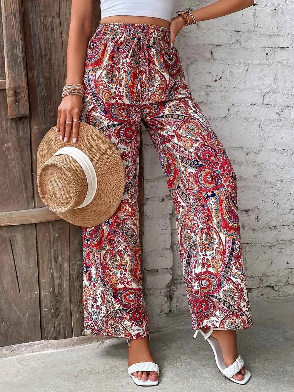 Best Wide Leg Printed Pants for Effortless Style - Nico`s Store