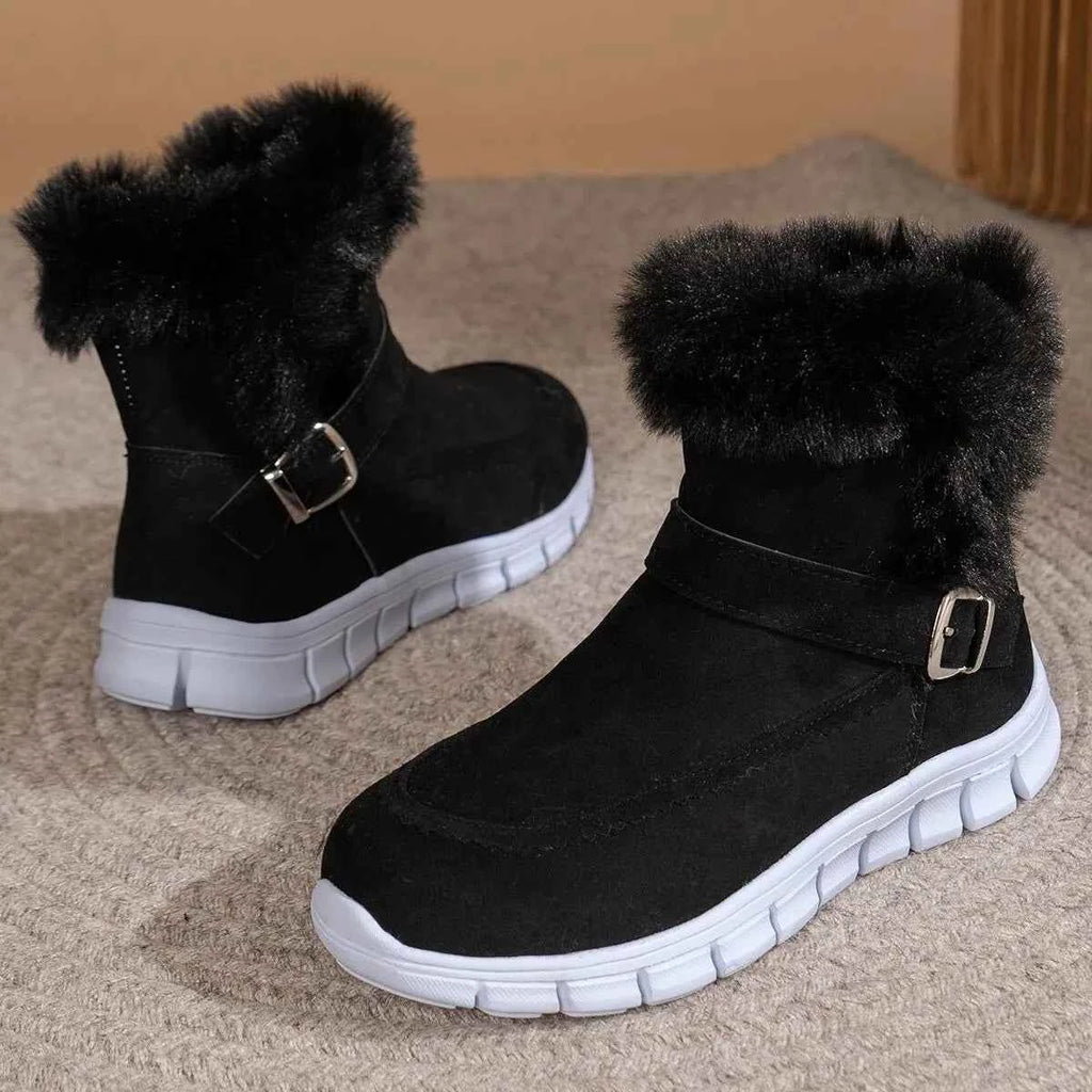 Round Toe Platform Boots for Stylish Comfort and Support - Nico`s Store