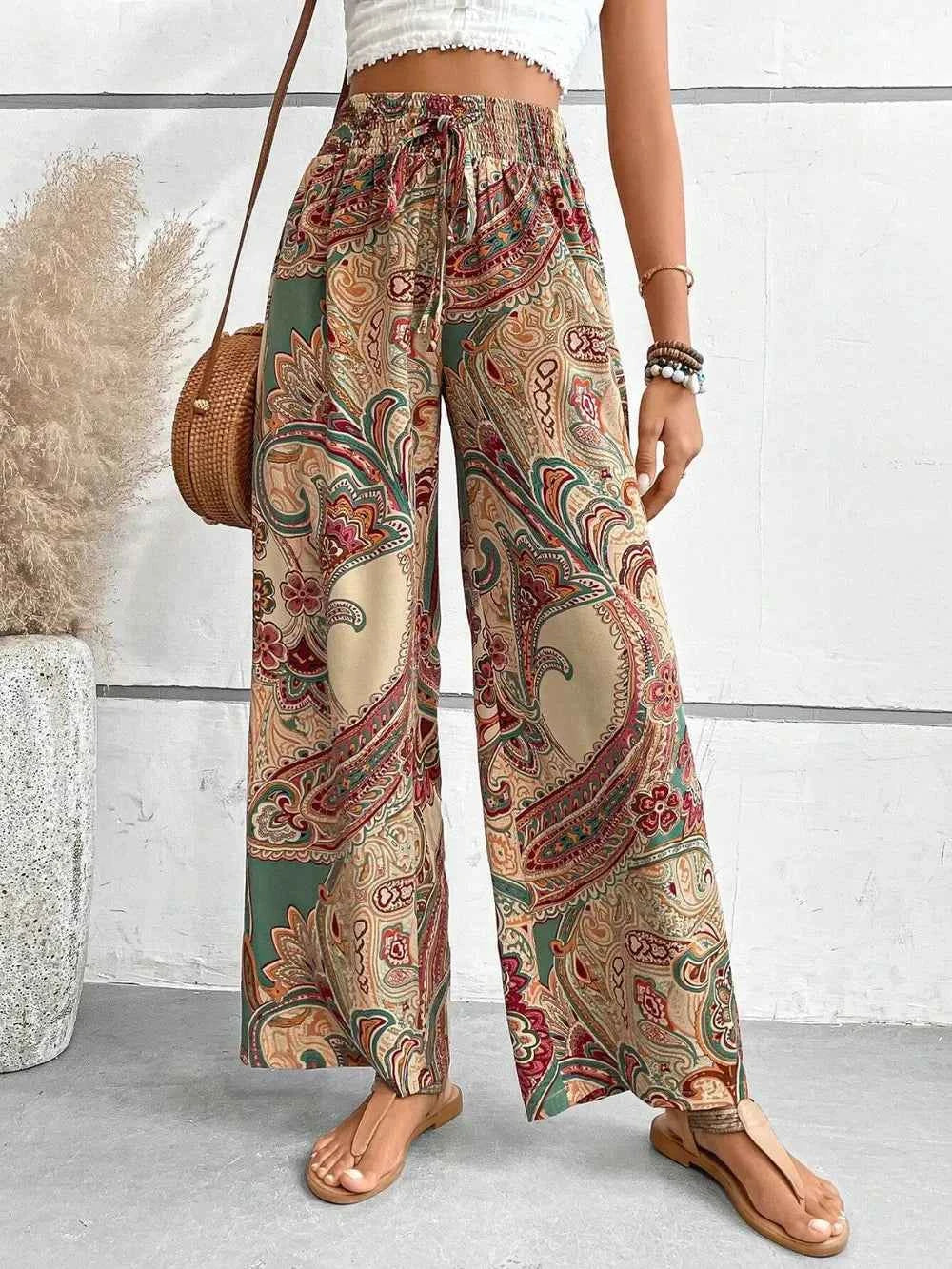 Best Wide Leg Printed Pants for Effortless Style - Nico`s Store