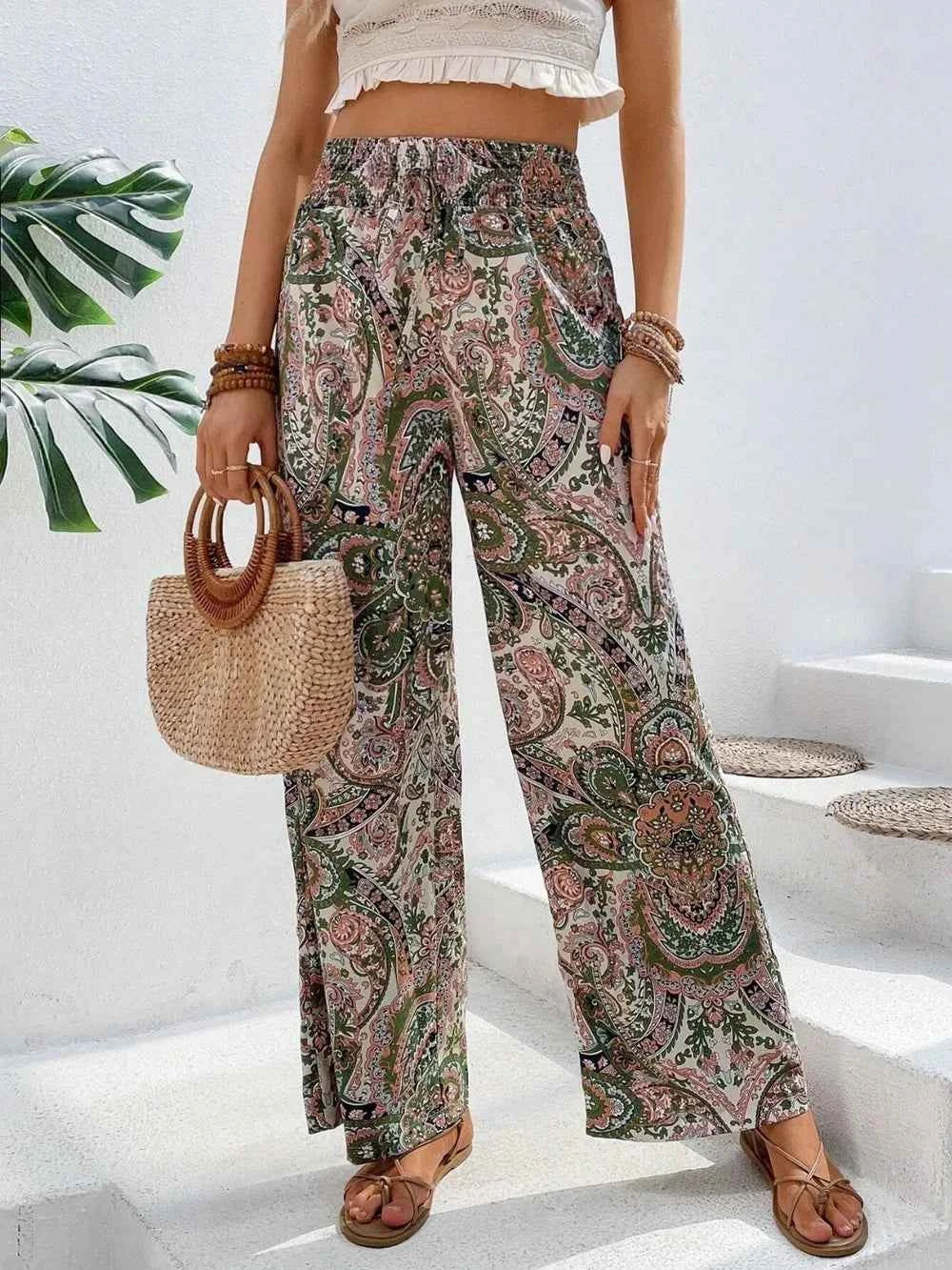 Best Wide Leg Printed Pants for Effortless Style - Nico`s Store