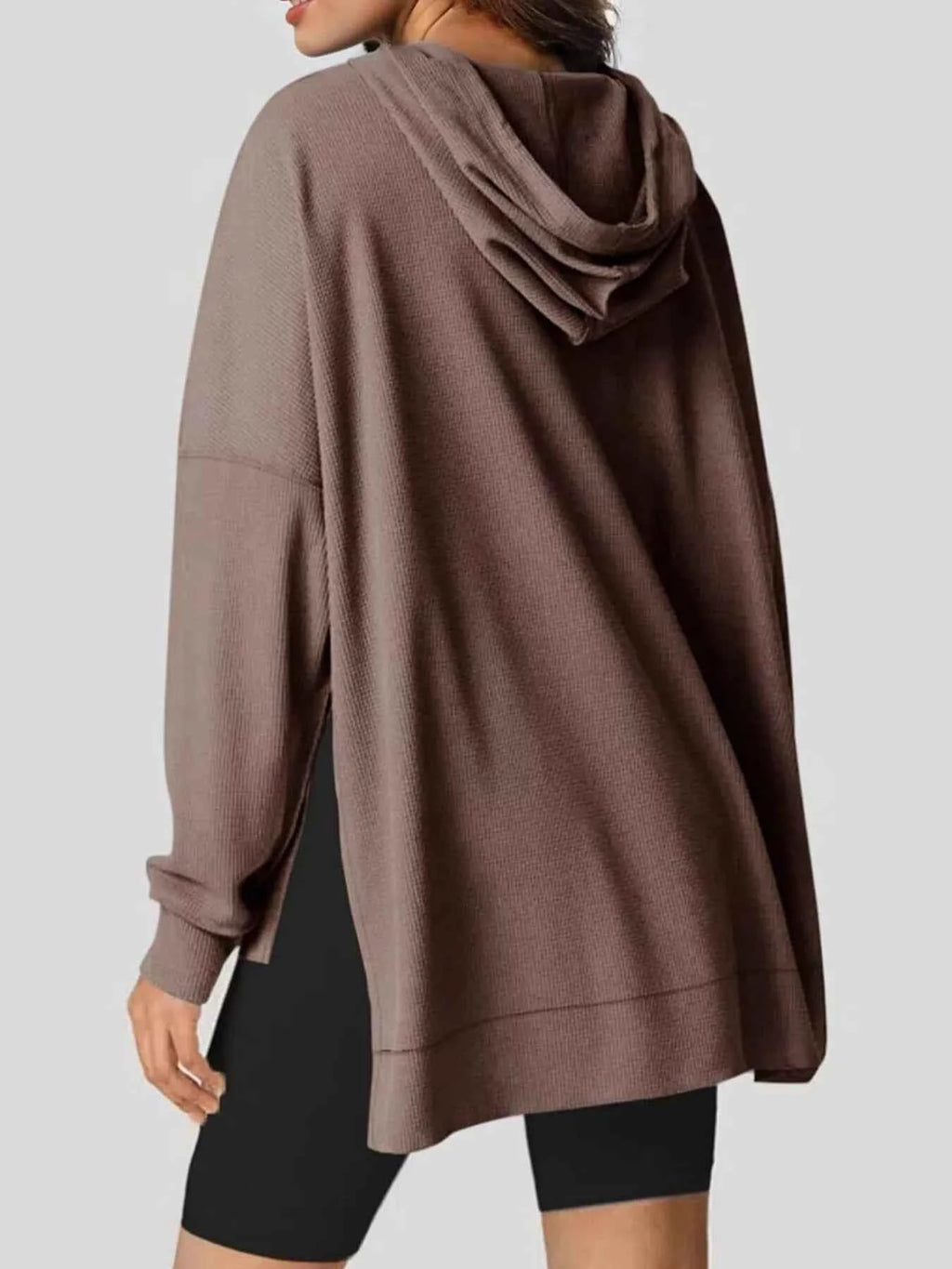 High-Low Hoodie with Kangaroo Pocket - Nico`s Store