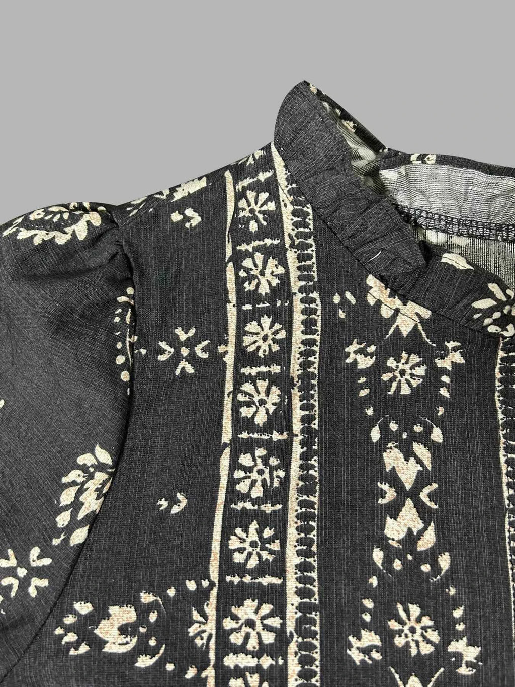 Printed Long Sleeve Blouse