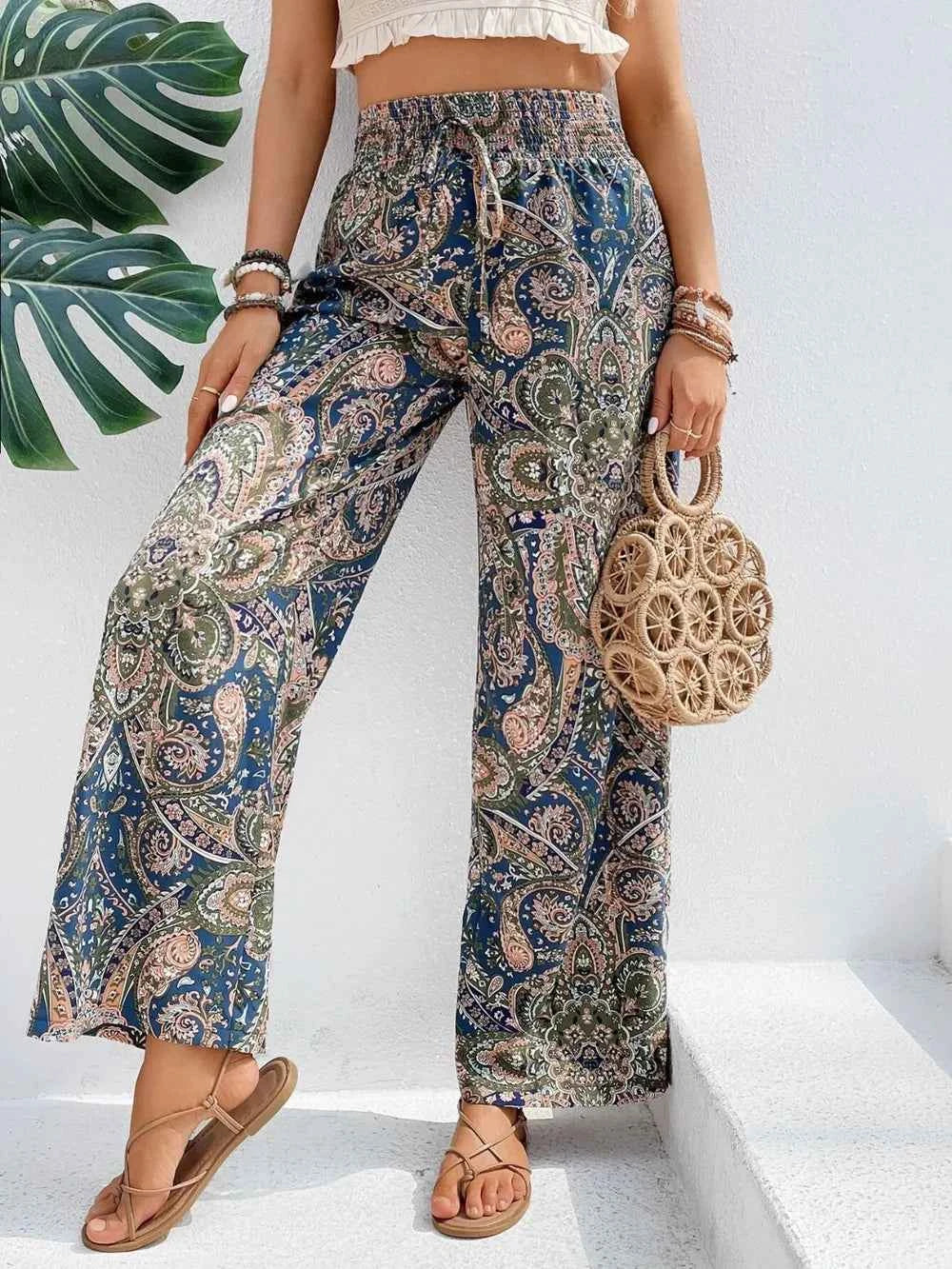 Best Wide Leg Printed Pants for Effortless Style - Nico`s Store