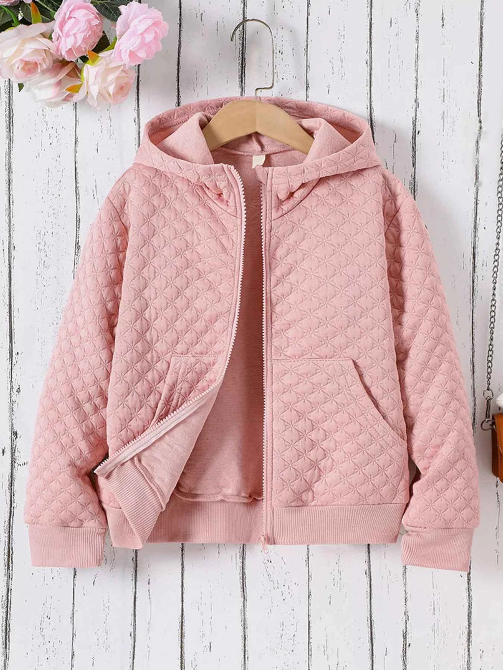 Children's Zip-Up Hooded Jacket - Quilted Design for Comfort and Style - Nico`s Store