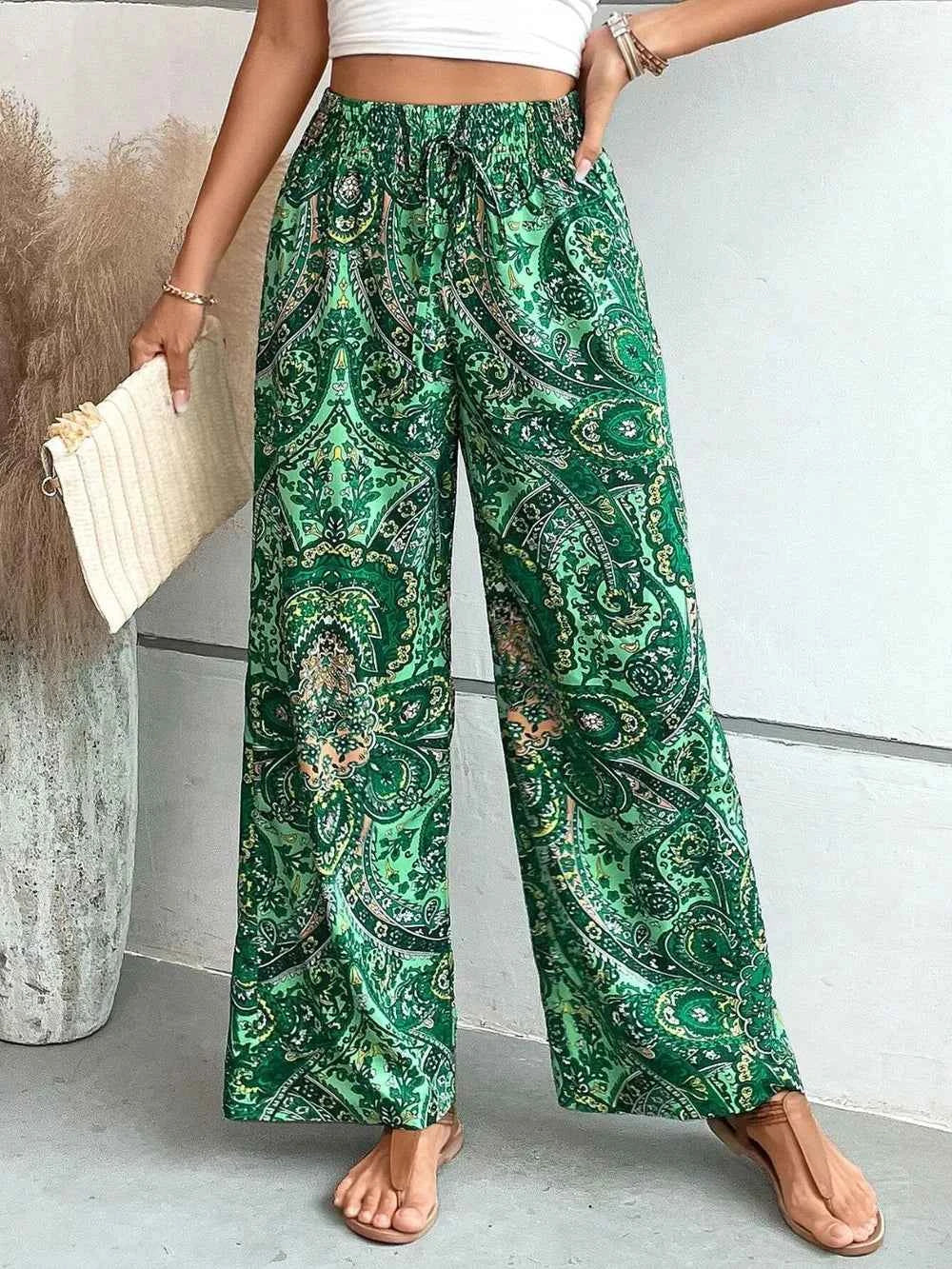 Best Wide Leg Printed Pants for Effortless Style - Nico`s Store