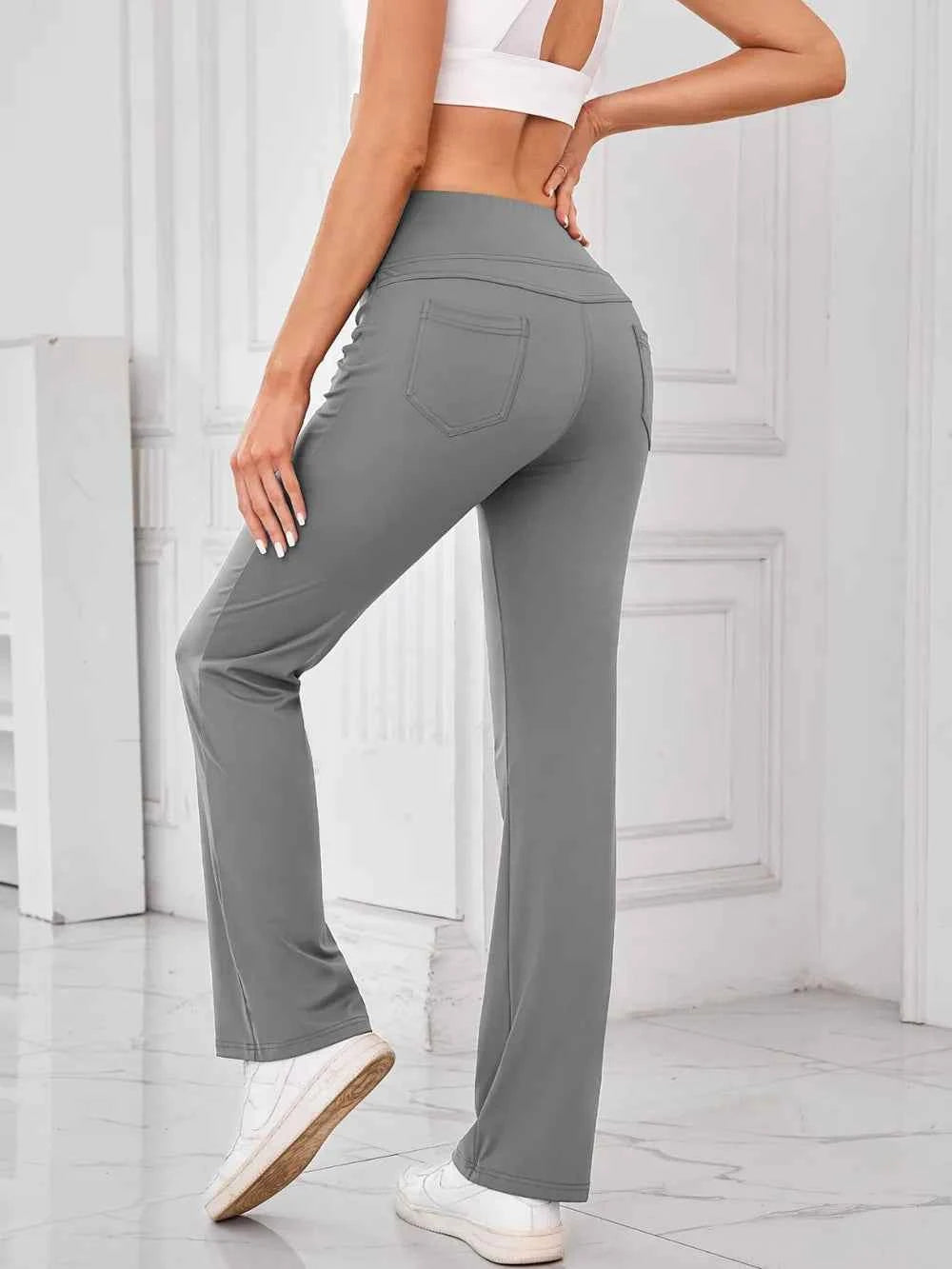 Lovelet High Waist Active Pants with Pockets - Nico`s Store