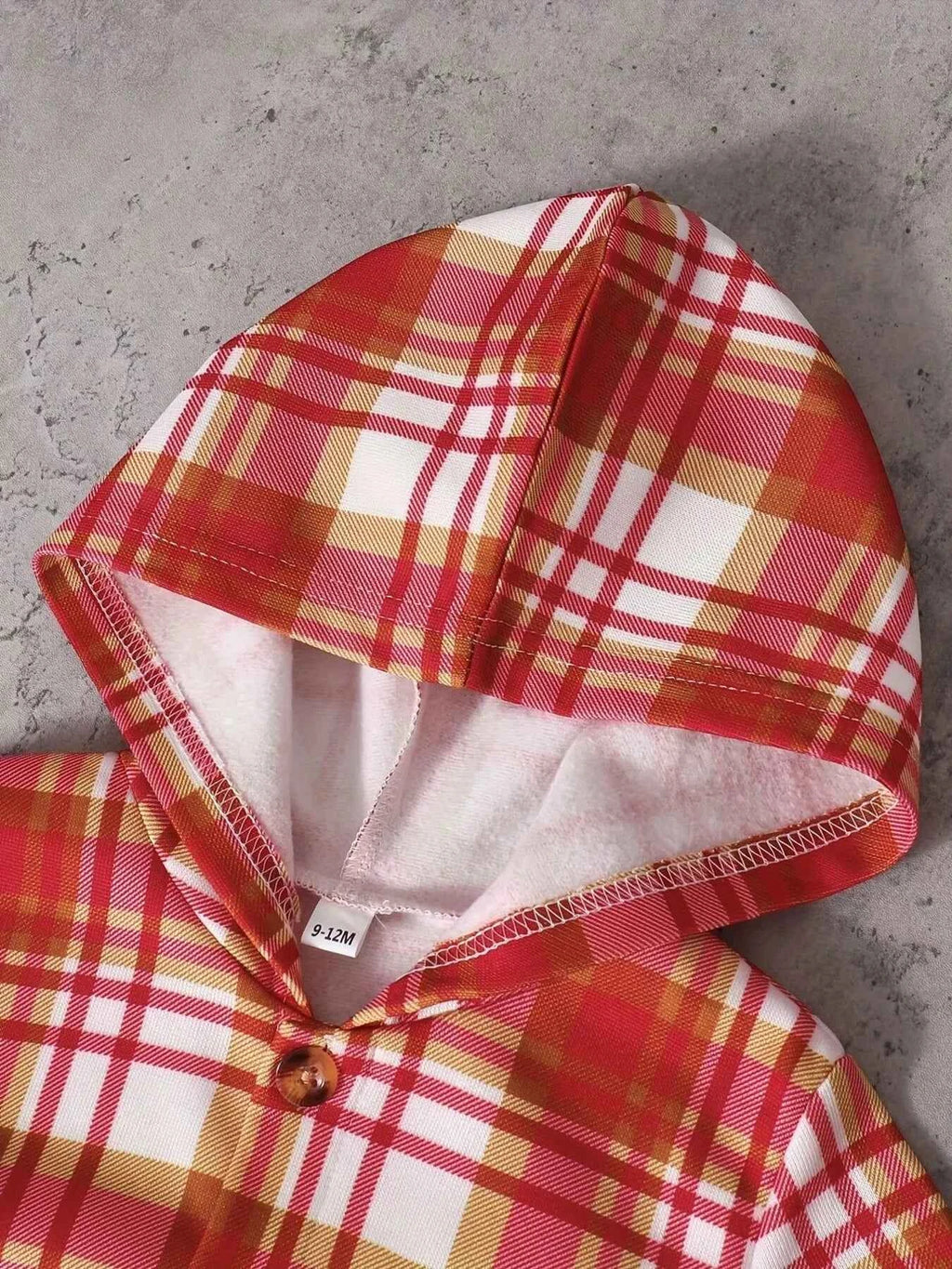 Children's Plaid Hooded Set - Button Up Top & Pants for Kids - Nico`s Store