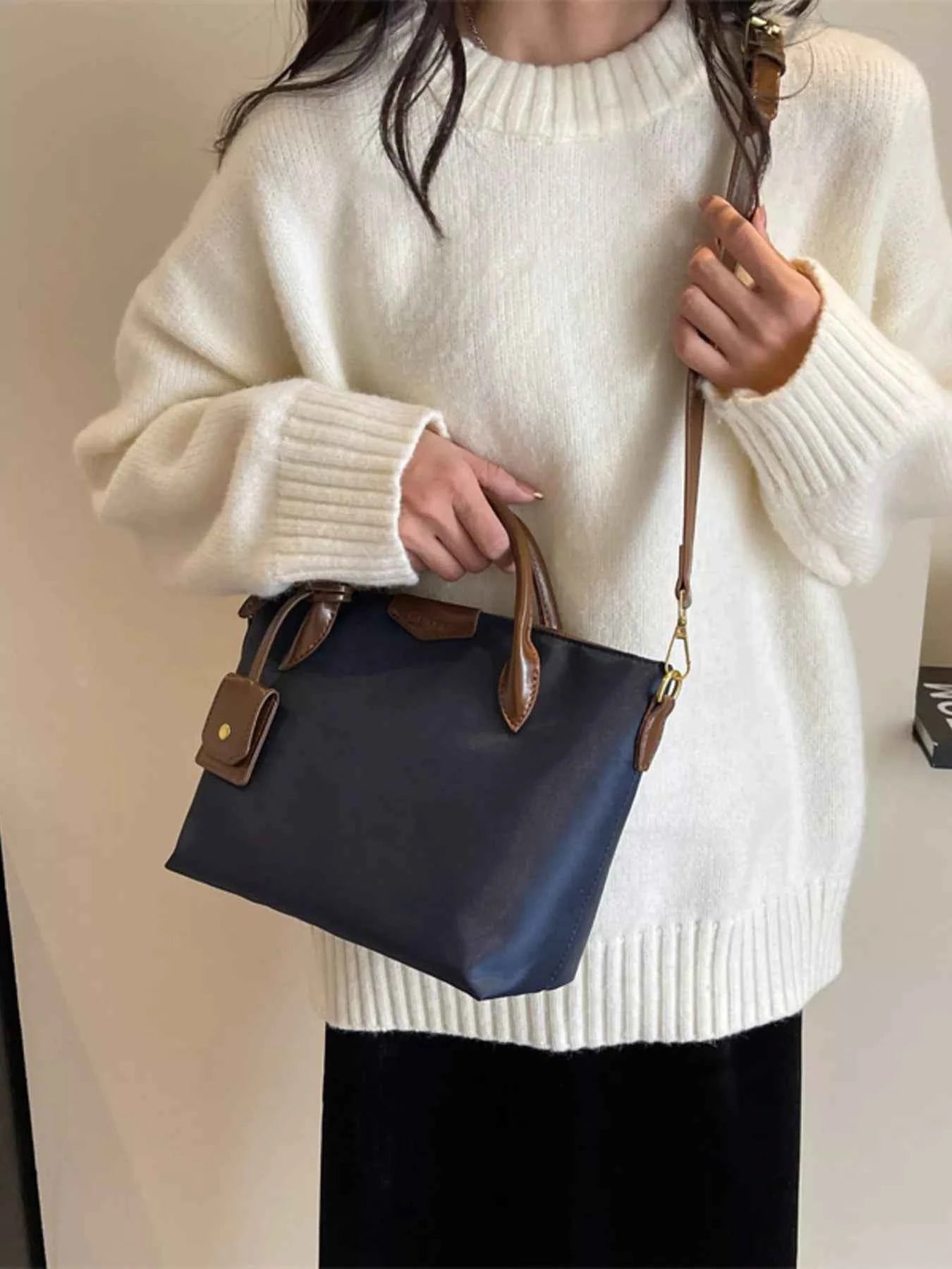 Top Handle Crossbody Bag