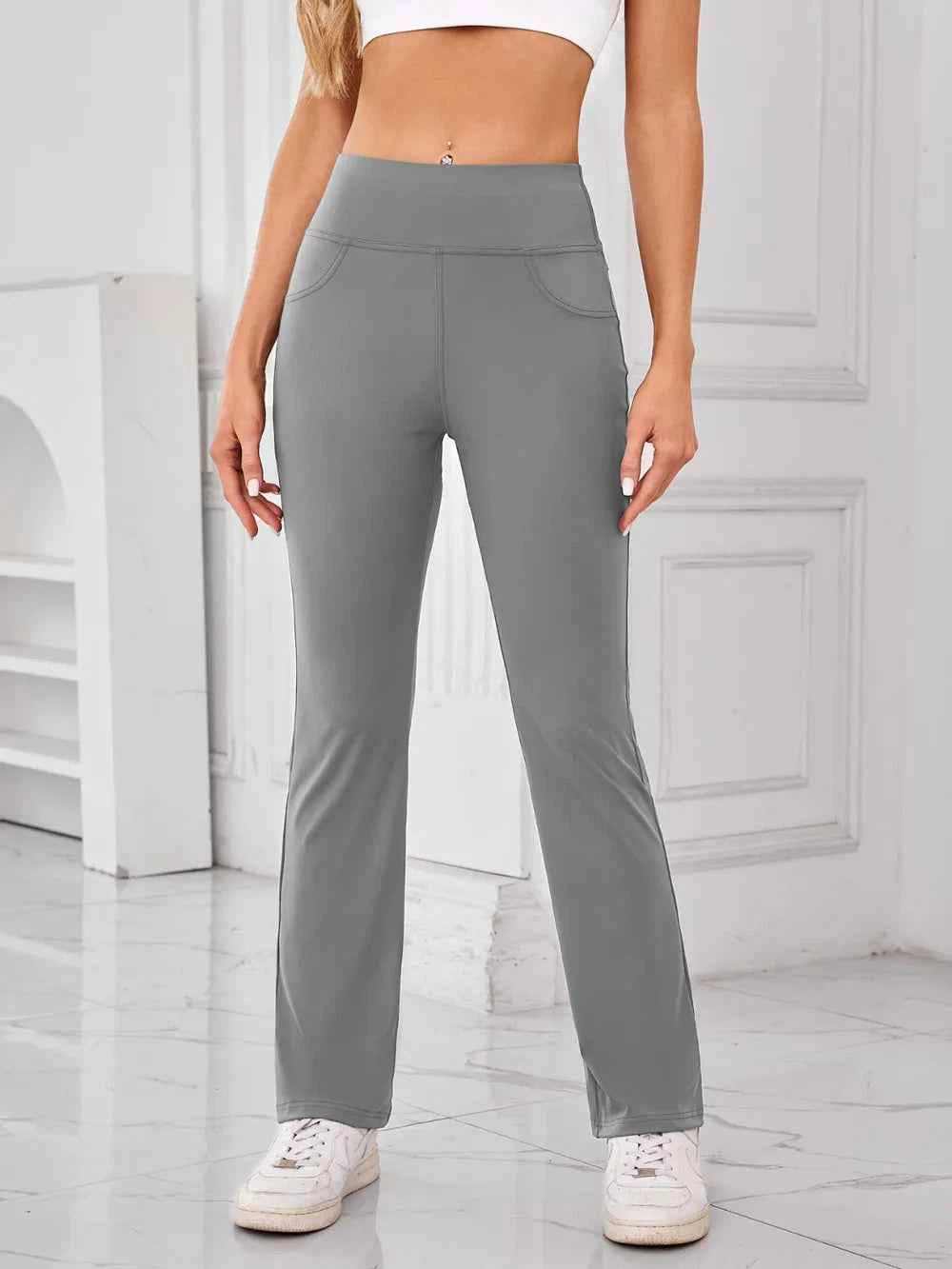 Lovelet High Waist Active Pants with Pockets - Nico`s Store