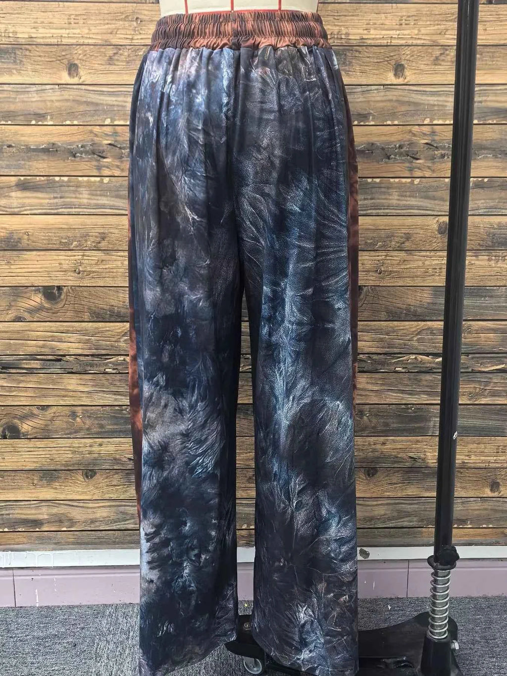 Full Size Plus Size Tie-Dye Wide Leg Pants for Effortless Style