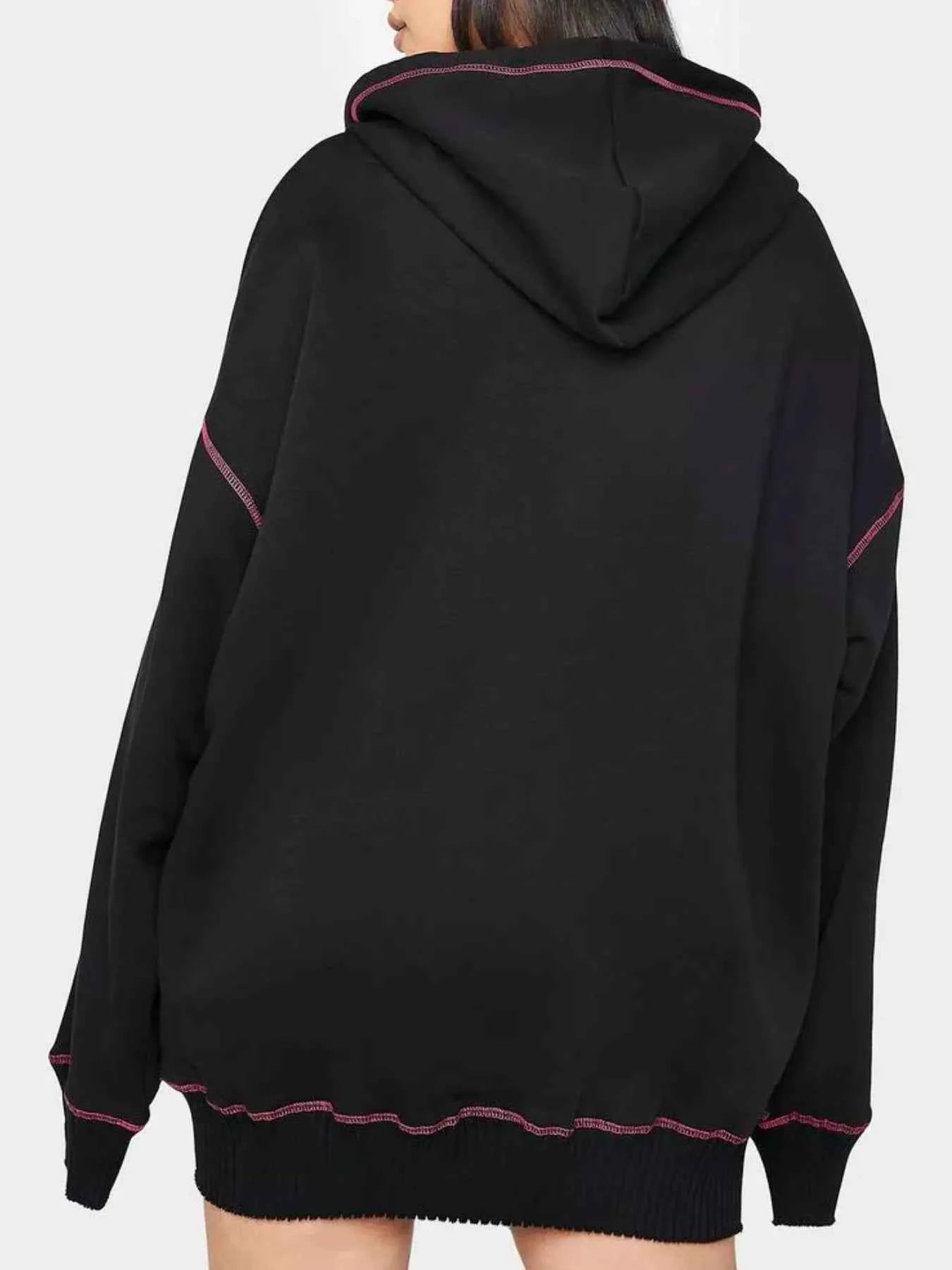 Halloween Zip-Up Hoodie with Drawstring Design - Nico`s Store