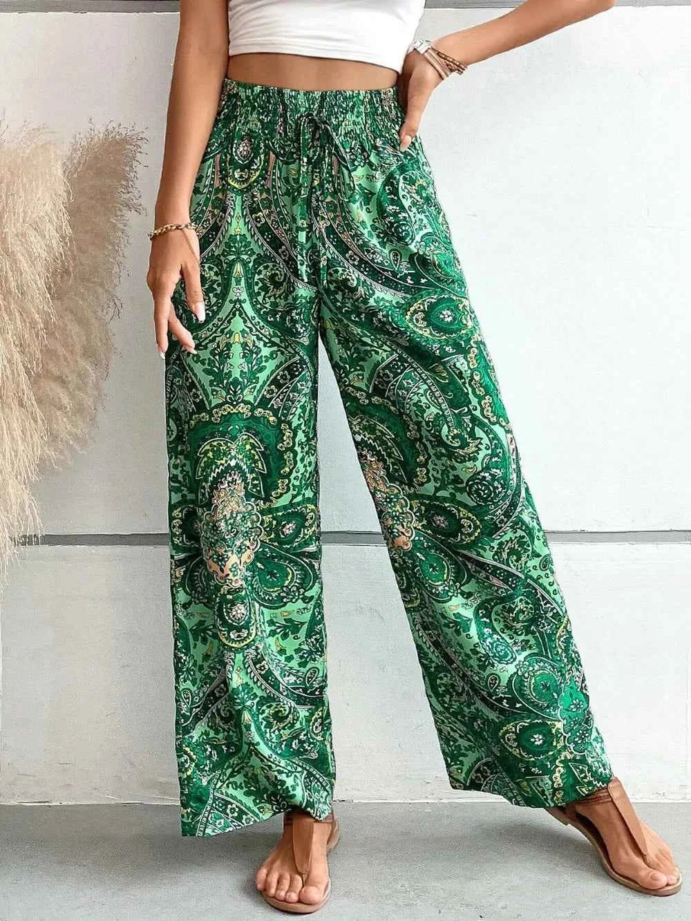 Best Wide Leg Printed Pants for Effortless Style - Nico`s Store