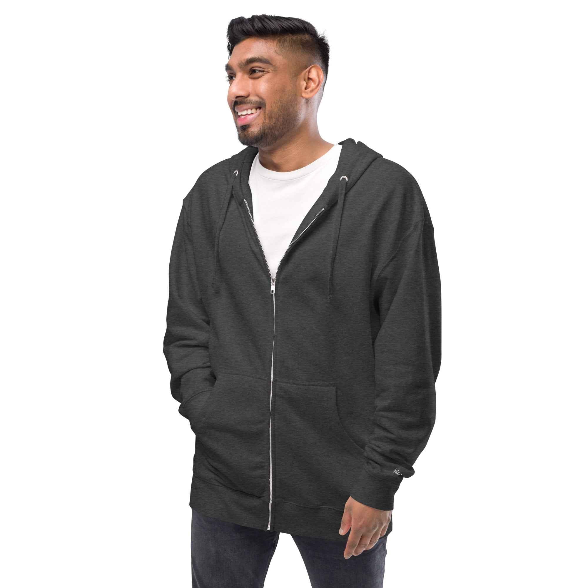 Unisex fleece zip up hoodie- Nico's Store - Nico`s Store