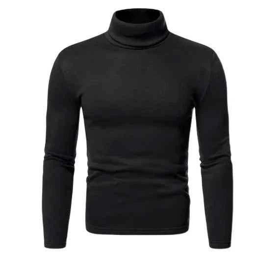 Men's Knit Sweater High Collar for Autumn Winter Wear - Nico`s Store