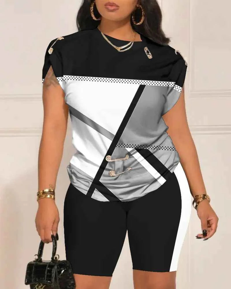 Women's Fashion Print Set – Trendy Casual Design 2023 - Nico`s Store